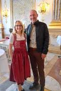 Claudia mit Stadtrat Werner Rausch in Salzburg